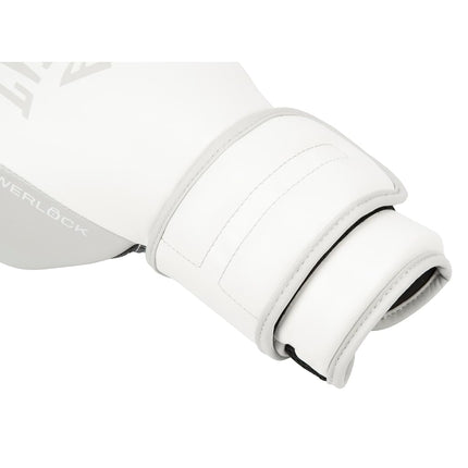 Everlast Powerlock 2R 12oz Boxing Gloves, White/White Boxing Gloves for Bags, Mitt Work & Sparring, Advanced Turnback Wrist Support, Quad Layered Foam Inner & Ergonomic Grip - Authentic Everlast Gear