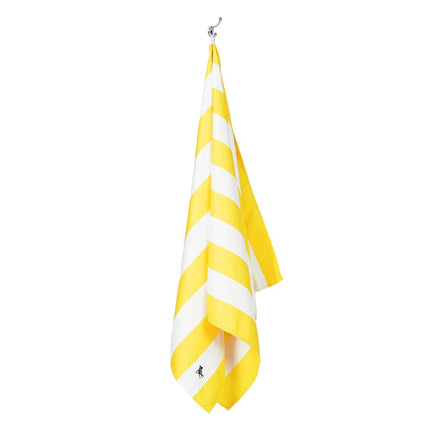 Dock & Bay Beach Towel - Quick Dry, Sand Free - Compact, Lightweight - 100% Recycled - Includes Bag - Cabana - Boracay Yellow - Extra Large (200x90cm, 78x35)