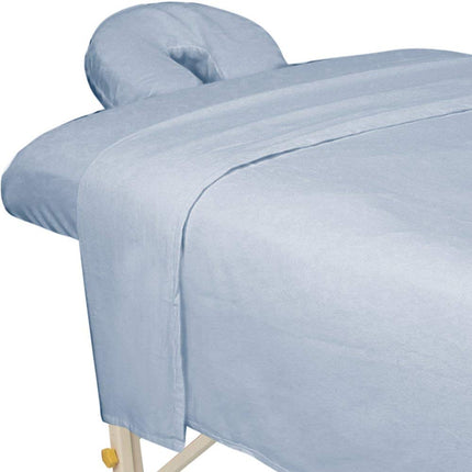 ForPro Premium Flannel 3-Piece Massage Sheet Set, 