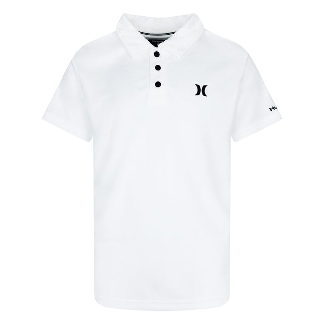 Hurley Boys' Dri-fit Polo Shirt, White, Medium