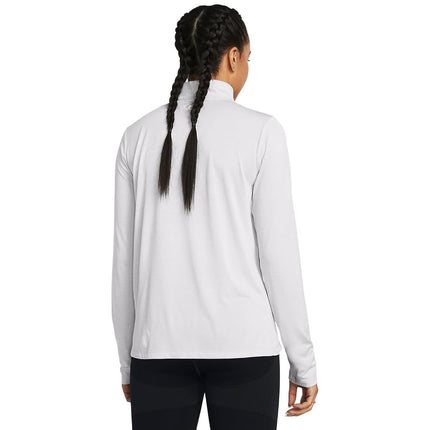 Under Armour Women's Tech 1/2 Zip Twist T-Shirt Halo Gray/White L L