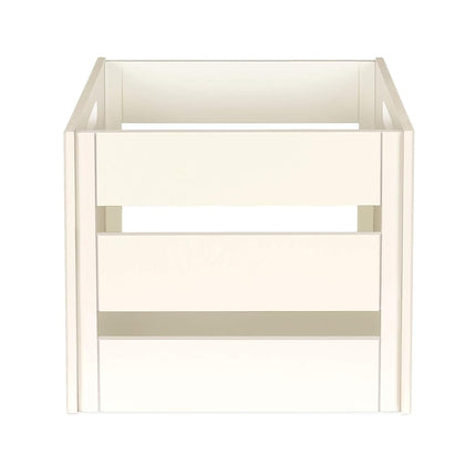Victrola Caja de madera para discos - Soporte de álbumes de vinilo de mesa, montaje sin herramientas, capacidad para más de 50 discos, construcción de madera real, diseño elegante (Madera)