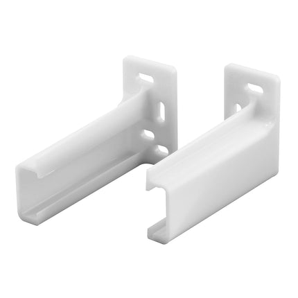 Prime-Line R 7265 Drawer Track Back Plate, 3/8 in. x 1 in., Plastic, Off-White (36 Pair)