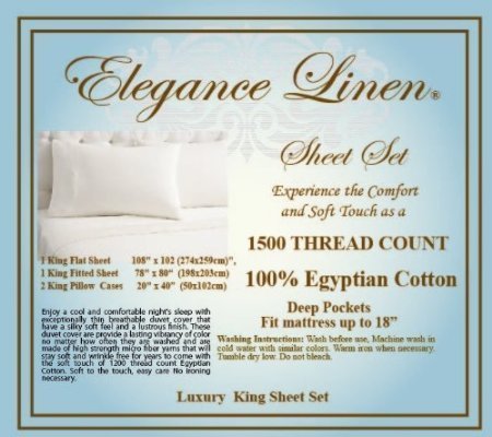 Juego de sábanas de 4 piezas Elegant Comfort de algodón egipcio de calidad superior extrasuave y sin arrugas, King, Negro