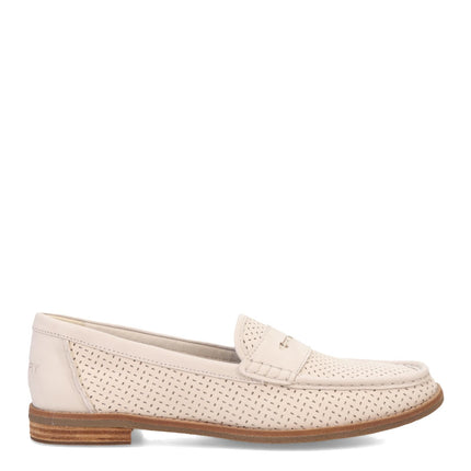 Sperry Women's Seaport Penny Loafer, Ivory, 11