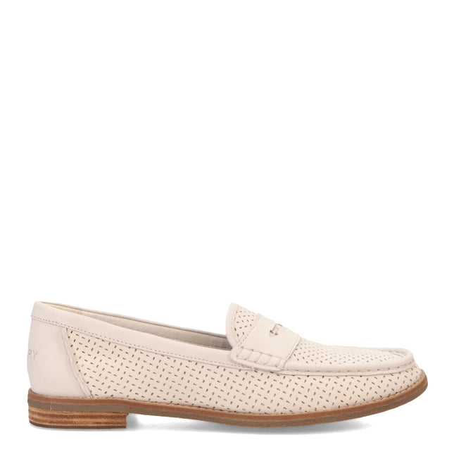 Sperry Women's Seaport Penny Loafer, Ivory, 11