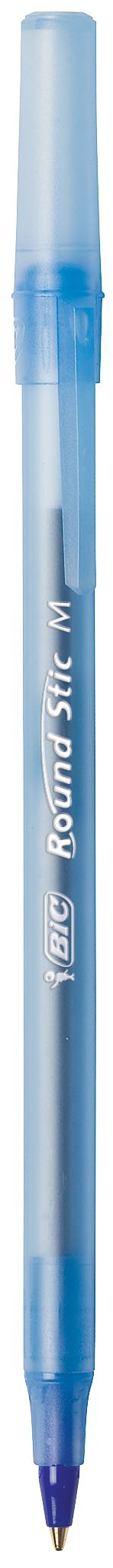 BIC Round Stic Xtra Life Ballpoint Pen, Medium Point (1.0mm), Blue, Flexible Round Barrel For Writing Comfort, 36-Count (Pack of 48, 1728 Count Total)