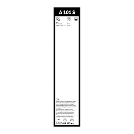 Bosch Aerotwin A 101 S - Front Windscreen Wipers - Set of 2 Replacement Blades - Comes with Pre-assembled Adapter - 2 Blades, 680mm/680mm