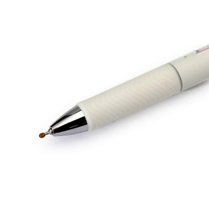 Pentel Energy Retractable Liquid Gel Pen, 0.4mm Micro Fine Tip, Needle Tip, Black Ink, Classic Pink Body (BLN74LP-A)