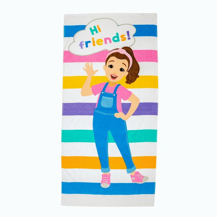 Franco Ms. Rachel Kids Super Soft Cotton Bath/Pool/Beach Towel, 58 in x 28 in, (Officially Licensed Product)