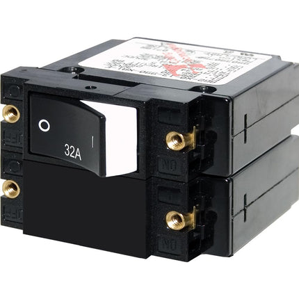 Blue Sea Systems A-Series Raised Rocker Double Pole 32A Circuit Breaker