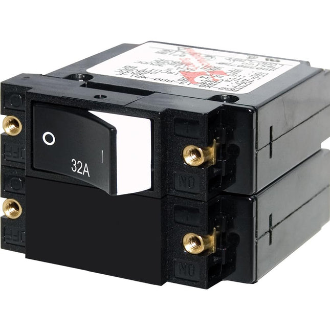 Blue Sea Systems A-Series Raised Rocker Double Pole 32A Circuit Breaker