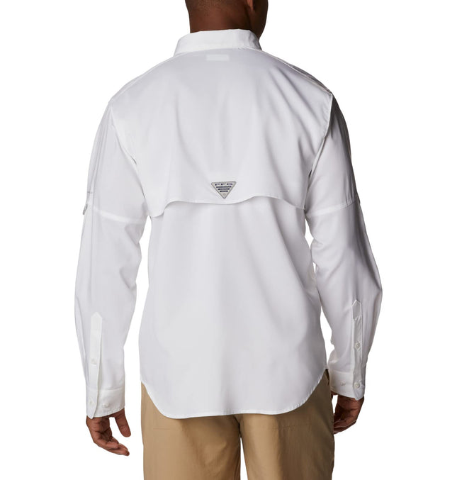 Columbia Mens Blood and Guts Iv Woven Long Sleeve, White, XXL