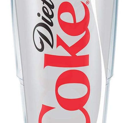 Tervis Plastic 1069599 Coca-Cola - Diet Coke Tumbler with Wrap and Frosted Lid 24oz, Clear