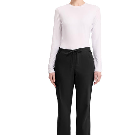 Dickies Women's EDS Signature Scrubs Missy Fit Drawstring Cargo Pant, Black, Large