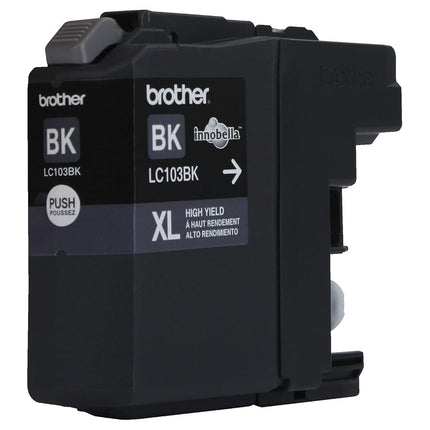 BROTHER LC103BK Black Ink Cartridges (Black, MFC-J4510DW, Inkjet, Black, High Yield (XL), ISO/IEC 24734)