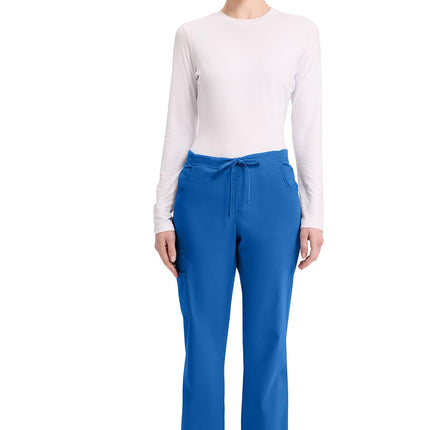 Dickies Femme 86206 Signature Pantalon de Travail Cargo Taille Mi-Haute à Cordon de Serrage - Bleu - XXL