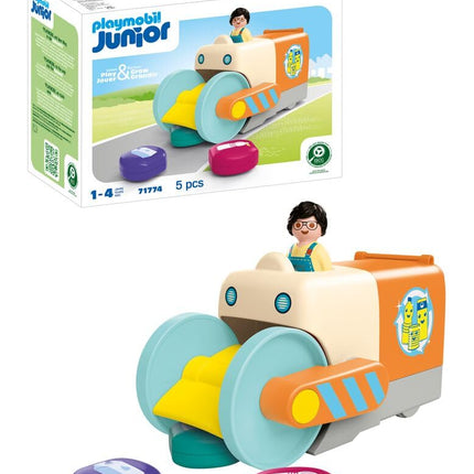 Playmobil | JUNIOR | Fun trash collection vehicle 