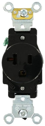 Leviton Single Receptacle, 20 Amp, 125 Volt, Indus