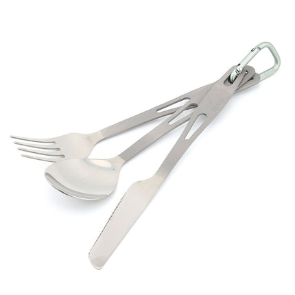 TOAKS SLV-02 Titanium 3-Piece Outdoor Cutlery Set