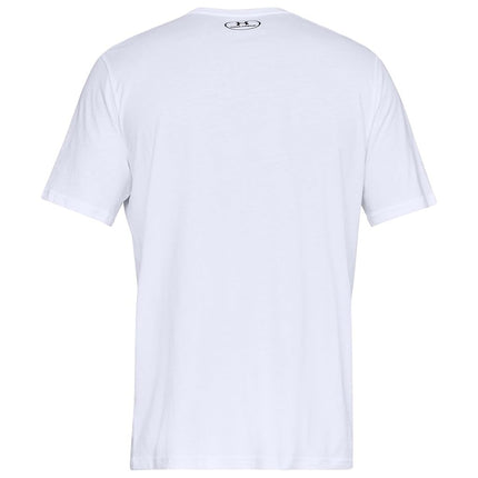 Under Armour Men's Sportstyle Left Chest Short-sleeve T-shirt Short Sleeve, White (100)/Black, 4XL Tall