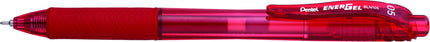 Pentel BLN105 Gel Ink Rollerball Pens with Click Top 0.25 mm line and 0.5 mm Ball Diameter 12 mm red