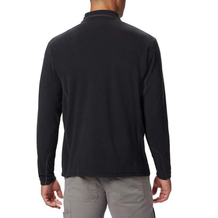 Polaire demi-zippée Columbia Klamath Range II pour homme, micro-polaire légère, protection solaire, noir, grande taille