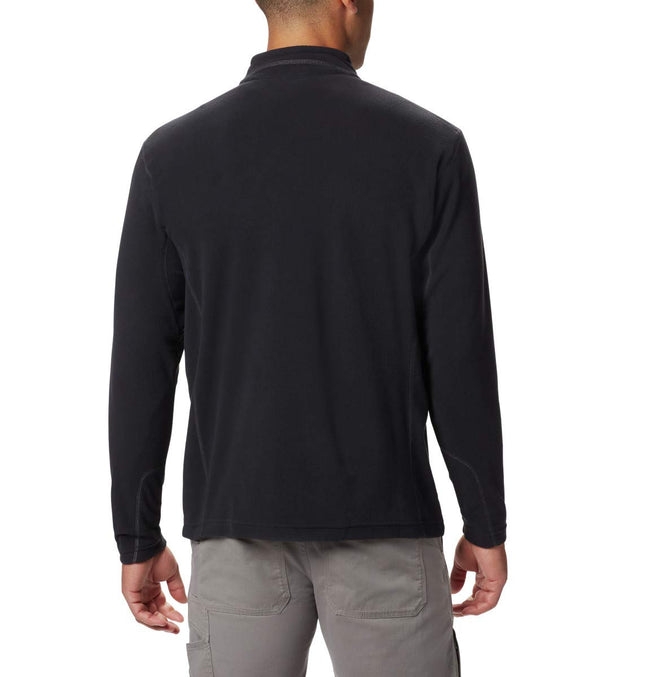 Columbia Men's Klamath Range II Half Zip Pullover, Lightweight Microfleece, Sun Protection, Black, Large Tall