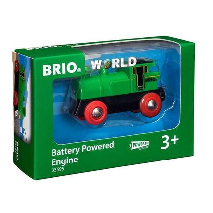 BRIO World Battery Powered Train Engine for Kids Age 3 Years Up - Wooden Railway Accessories and Add Ons