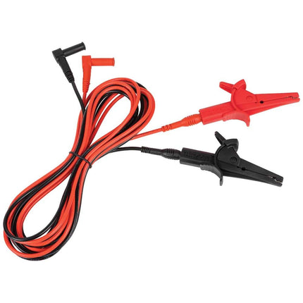 Klein Tools Heavy-Duty Alligator Clip Test Leads, 10-Foot, Black, CAT III 1000V / IV 600V