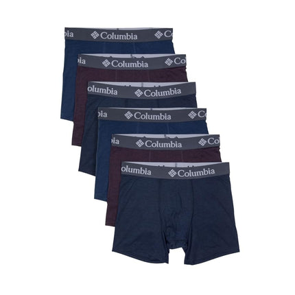 Columbia Men's 6 Pack Boxer Brief, Multi Large