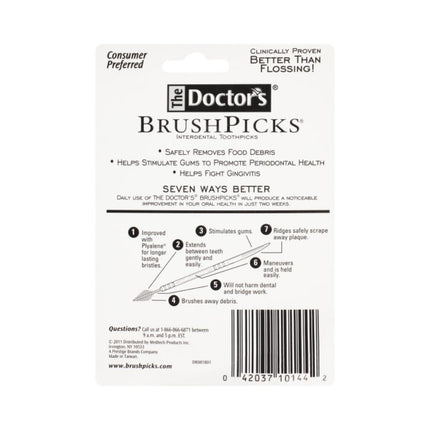The Doctor's BrushPicks Interdental Toothpicks, 275 pieces per Pack (1-Pack)