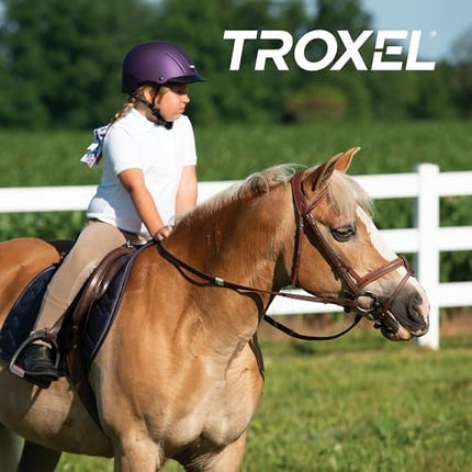 Troxel Spirit Full Coverage Horse Riding Helmet, Low-Profile Adjustable Design, Safety Horseback Riding Gear, Medium (7 - 7-3/8), Violet Duratec
