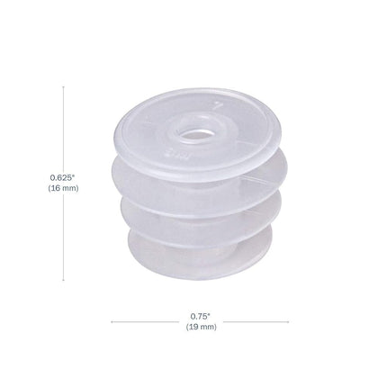 Apothecary Products Oral Syringe Adapter Plugs | Compatible with 3, 4, 6, 8 Oz Oval | 22 mm | Pack of 50