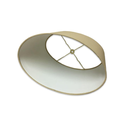 Royal Designs Shallow Oval Hardback Lamp Shade, Antique Gold, 10 x 12 x 7
