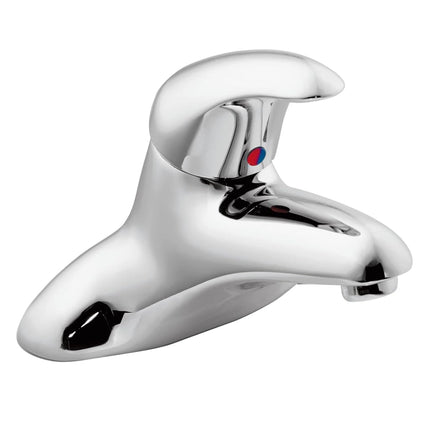 Moen 8413F05 Commercial M-Dura 4-Inch Centerser Lavatory Faucet with Single 2.5-Inch Handle, 5-gpm, Chrome