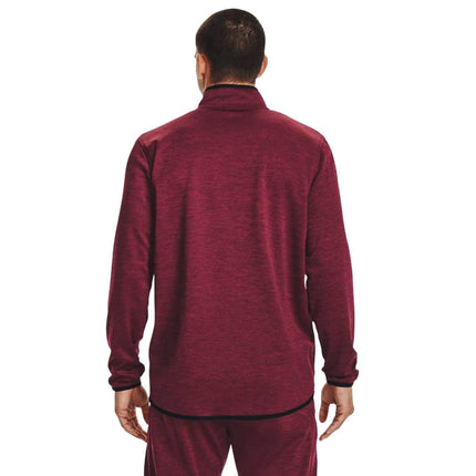 Under Armour Men's Armour Fleece ½ Zip, Red, X-Large, League Red / / Black (626), 1357145