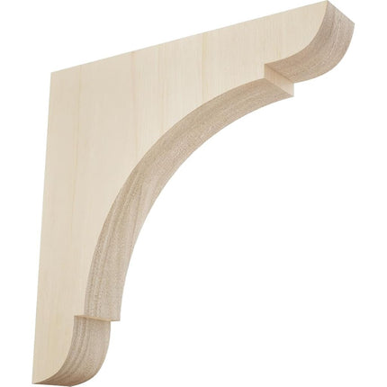 Ekena BKTW01X10X10OLRW 1 3/4-Inch Width x 10-Inch Depth x 10-Inch Height Large Olympic Wood Bracket - Rubber Wood