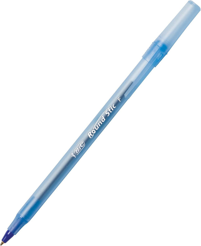 BIC Round Stic Xtra Life Stylos-bille en vrac – Lot de 300 stylos à encre bleue – Pointe moyenne 1,0 mm