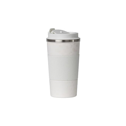 Dominica 18oz. Travel Coffe Mug with Flip Lid and Silicone Sleeve
