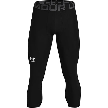 Under Armour Men's HeatGear 3/4 Leggings, Black (001)/Pitch Gray, 3X-Large Tall