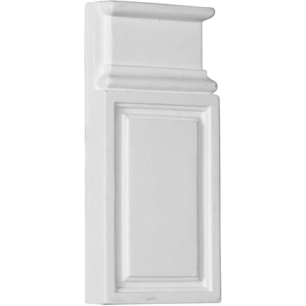 Ekena Millwork PB04X10X01CL Classic Plinth Block, White