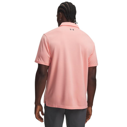 Under Armour Mens Tech Polo Shirt Pink XS