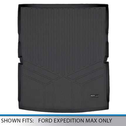 SMARTLINER Tapis de coffre toutes saisons sur mesure derrière la 2e rangée Noir pour Expedition Max/Navigator L 2018-2019
