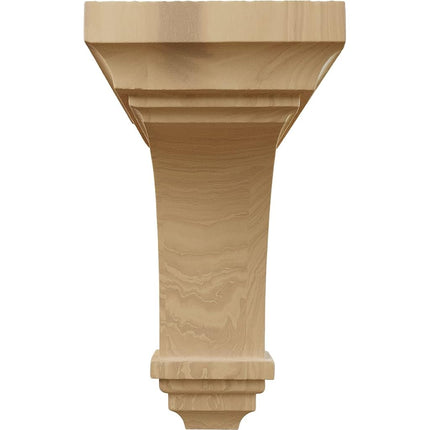 Ekena CORW04X04X08JECH 4-Inch Width x 4 3/4-Inch Depth x 8-Inch Height Small Jefferson Wood Corbel - Cherry