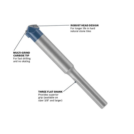 Bosch NS600 1/2 Natural Stone Tile Bit