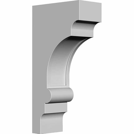 Ekena BKT05X07X14DI Endurathane 5" W x 7" D x 14" H Diane Bracket, Primed