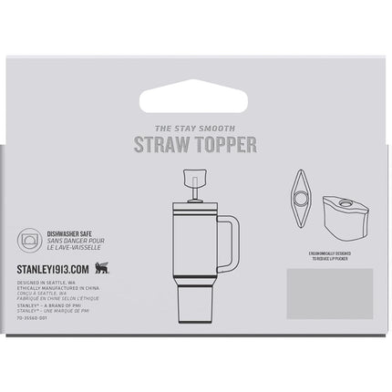 STANLEY Quencher Stay Smooth Anti-Pucker Straw Topper 2-Pack | Ergonomic Sip Through Straw Cap for Tumbler with Handle | Silicone Accessory for Drinking Cup | BPA-Free | Pink Dusk