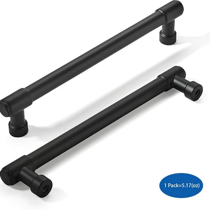khtumeware 10 Pack Matte Black Cabinet Pulls 6 Inch(152mm) Hole Centers Kitchen Cabinet Handles Cabinet Hardware Kitchen Handles for Cabinets Cupboard Handles Drawer Pulls