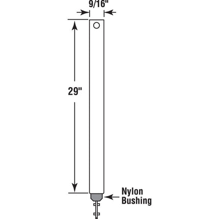 Prime-Line FH 2920 Spiral Tilt Balance, 9/16 inch, Red